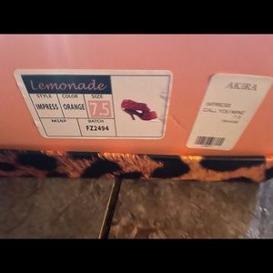 Orange Heel, Never worn!